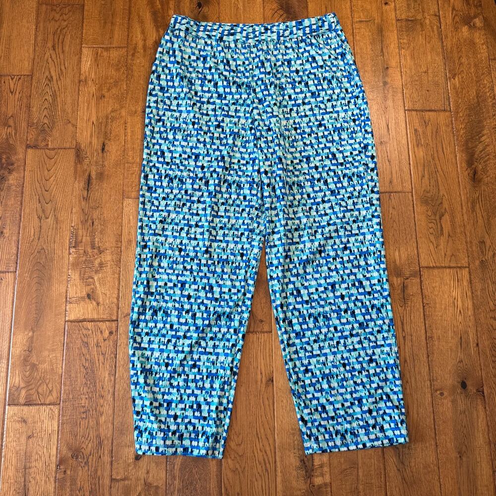 Lot of 4 Womens XL Palazzo Pants Boho Tribal Print Elastic Waist Wide Leg - Picture 10 of 12